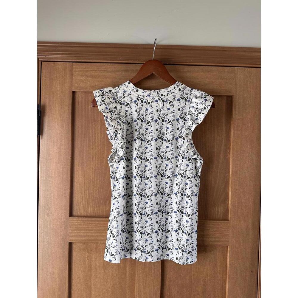 Nation LTD Paulette Ruffle Sleeve Tank Top in Cottage Floral Women’s size Small - Picture 6 of 13
